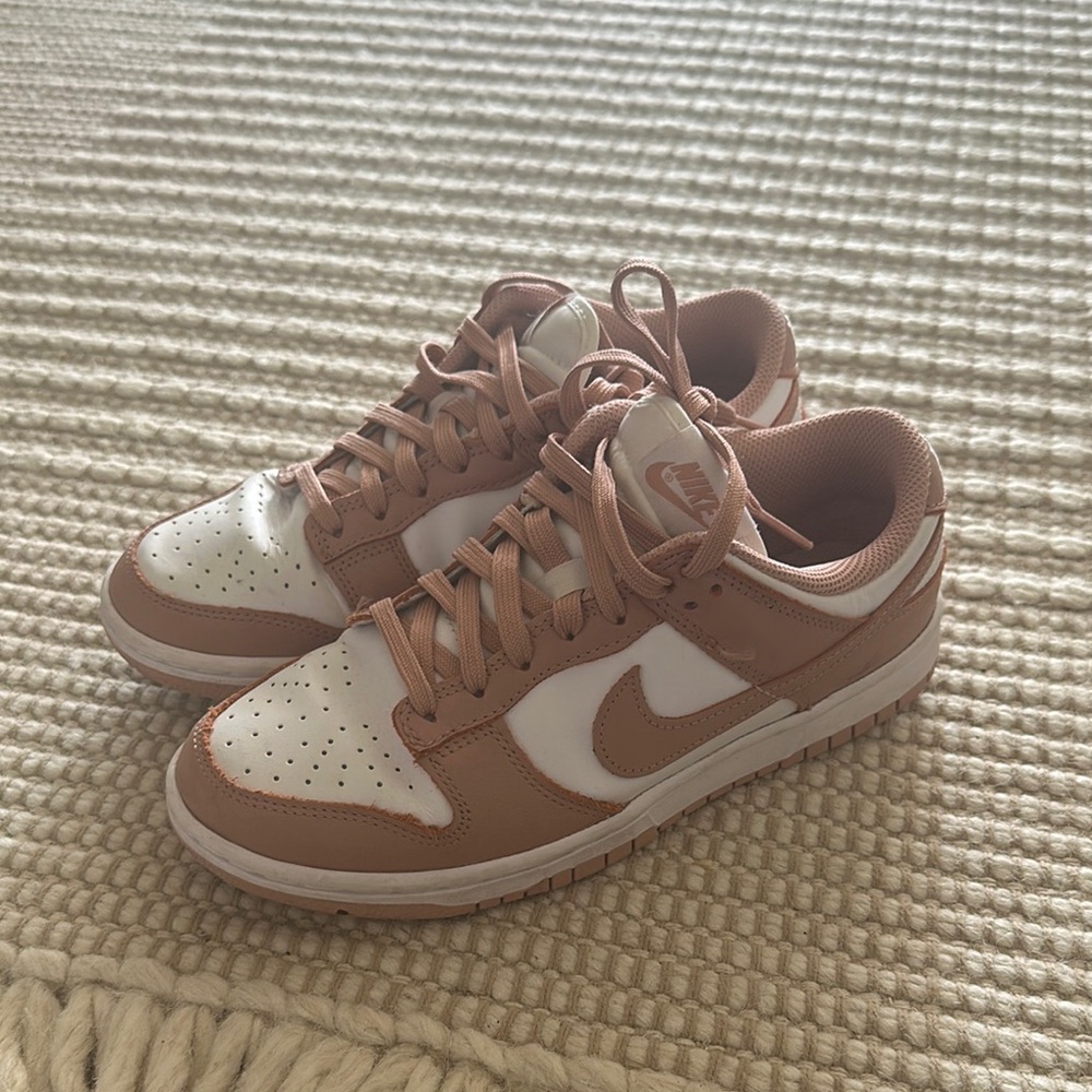 Nike Dunk Low Pink and White Sneakers